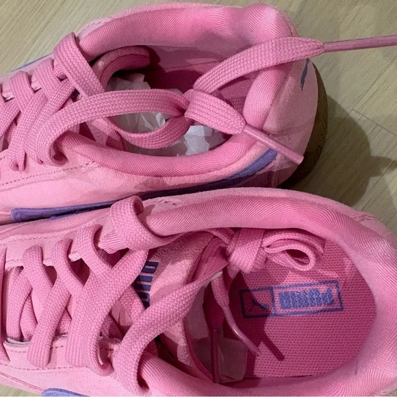 Puma Posie Pink and Lavender Alert Kids Sneakers 2.5 c - Picture 6 of 8